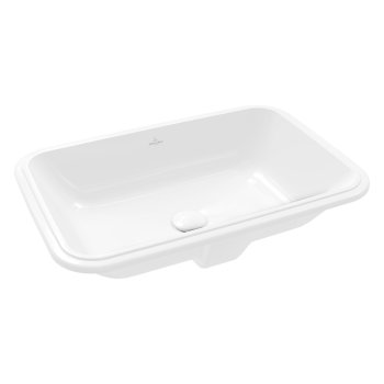 Раковина под столешницу Villeroy & Boch Architectura, прямоугольный, 57×37 см, CeramicPlus, белый
